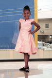 KIDDIES DAMASK SKATER DRESS