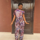 SLANT COLLAR JUMPSUIT